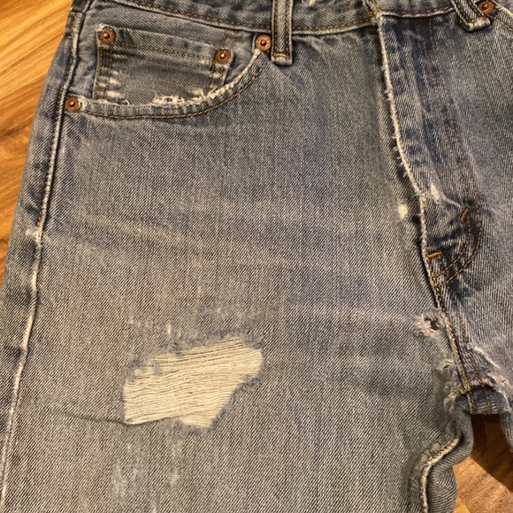 Levi’s 505 Super Distressed Jeans Size Mens 30 x 34 - Picture 5 of 16